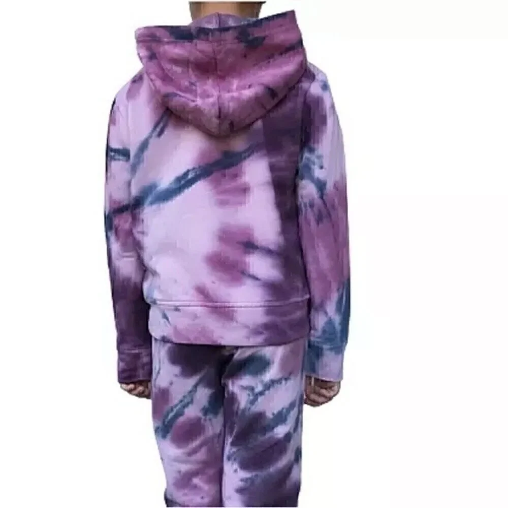 IMPERIAL STAR Big Girls Hooded Fleece Tie-Dye Fleece Pullover, hoodie